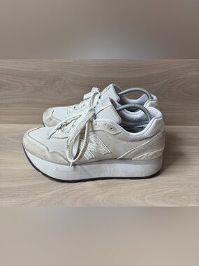 New Balance Unisex 515H WL515HWH White Suede Running Shoes Size M 6.5 W 8